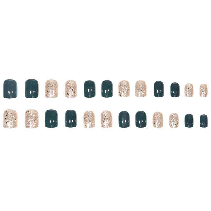 Glittering Press-On Nail Set Bowlift