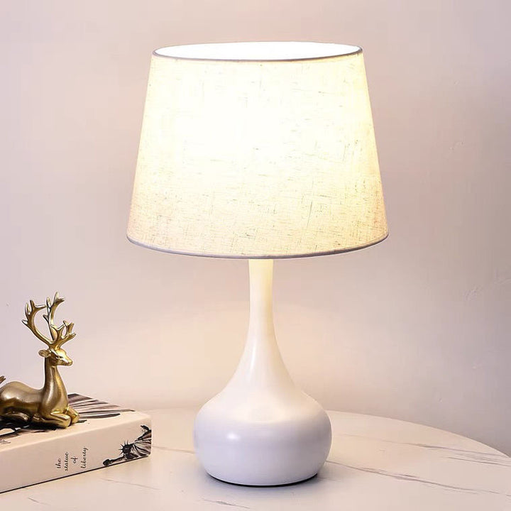 Contemporary Table Lamp with Textured Shade