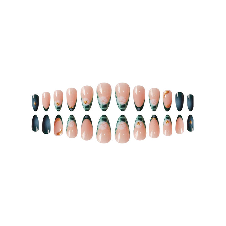 Chic Artistic Press-On Nail Set Bowlift