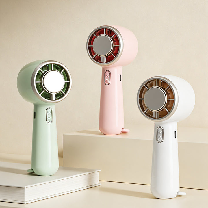 Women's Portable Handheld Fan with Ergonomic Design and Flexible Tilt Adjustment Bowlift