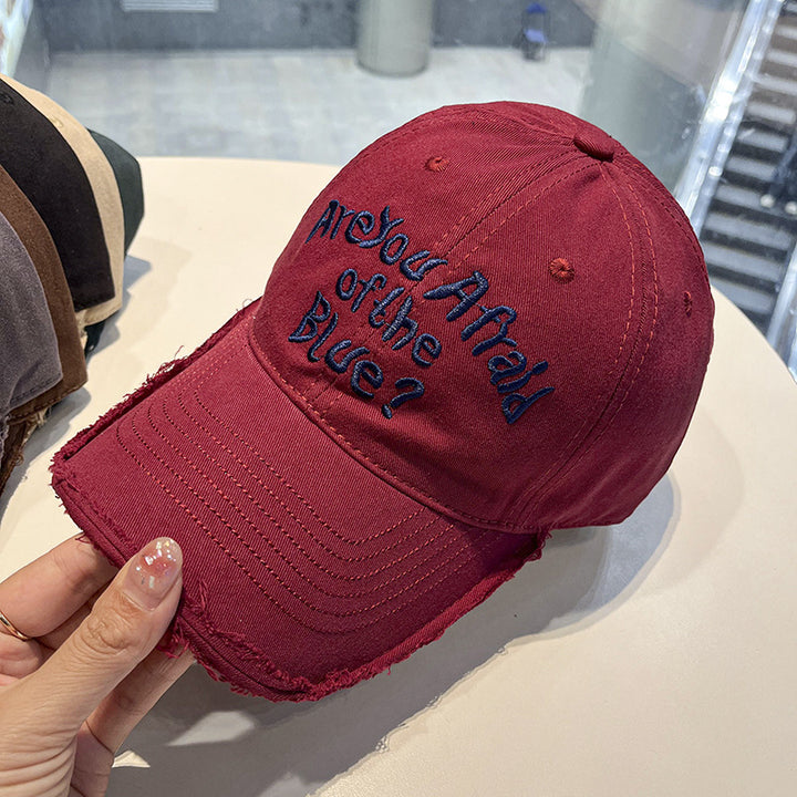 Women's Vintage-Inspired Embroidered Cap Bowlift