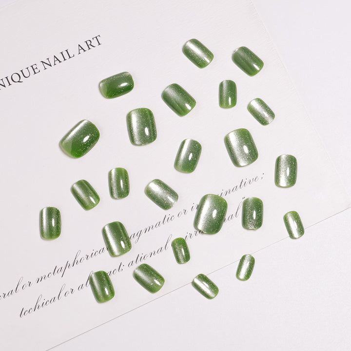Glittering Matte Finish Press-On Nail Set Bowlift
