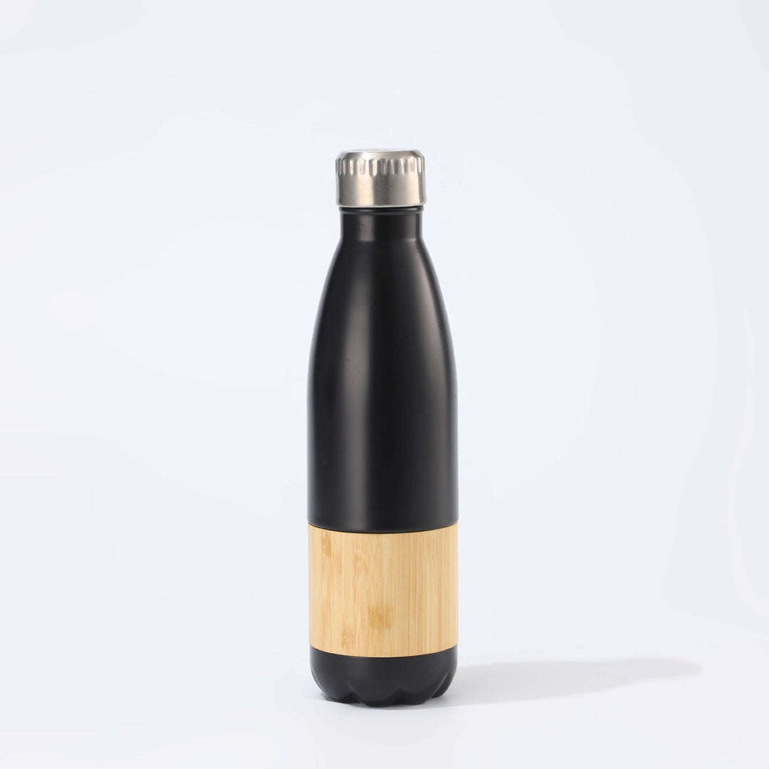 Women Stainless Steel Drinking Bottle with Bamboo Application Bowlift