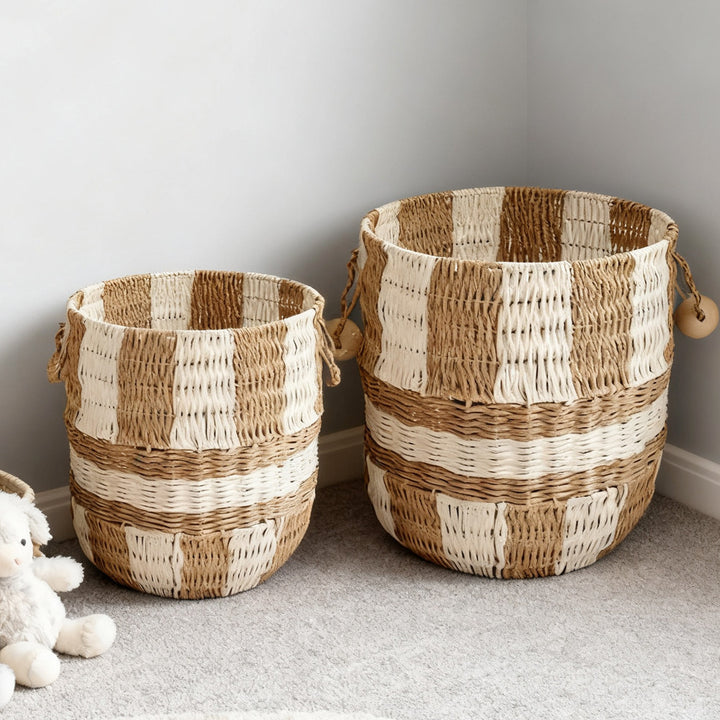 Handcrafted storage bucket made of pocket fabric Bowlift