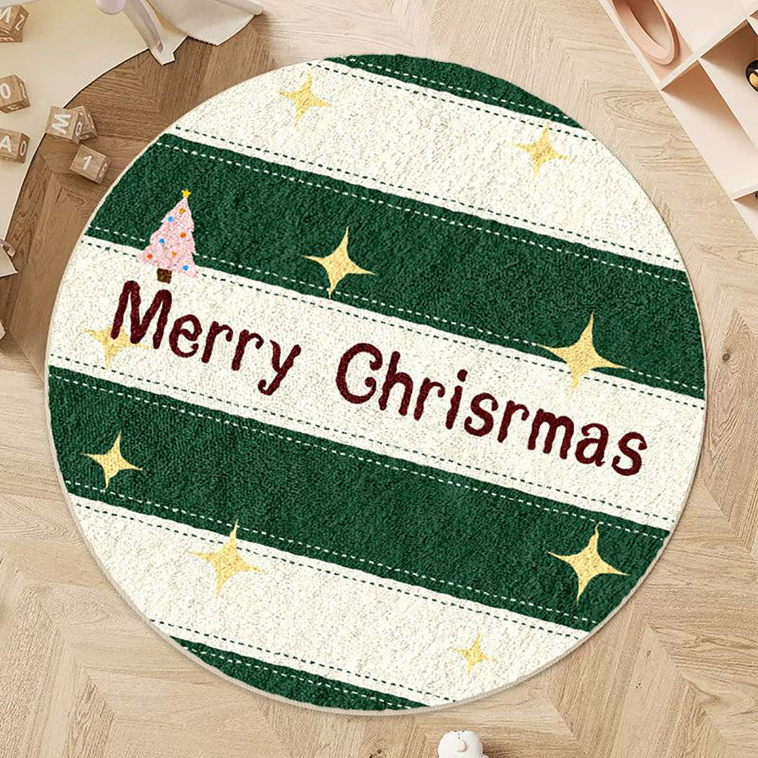 BowLift | Cashmere-like Christmas Round Carpet Shaped