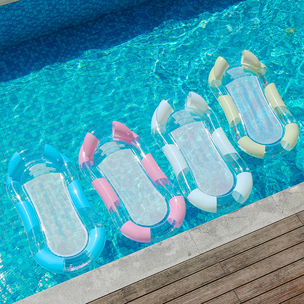 Women Inflatable Relax Lounge with Mesh Surface Bowlift