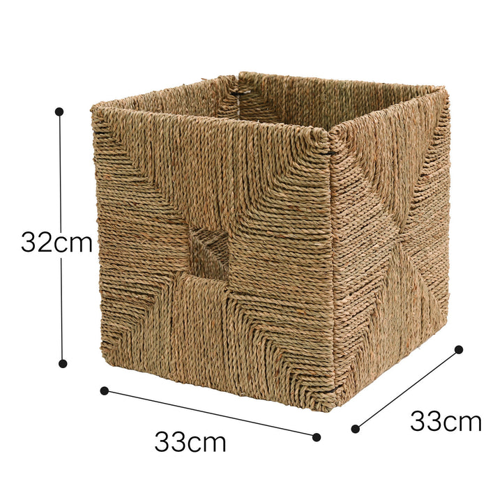 Rustic Decorative Basket Made of Natural Fibers Bowlift