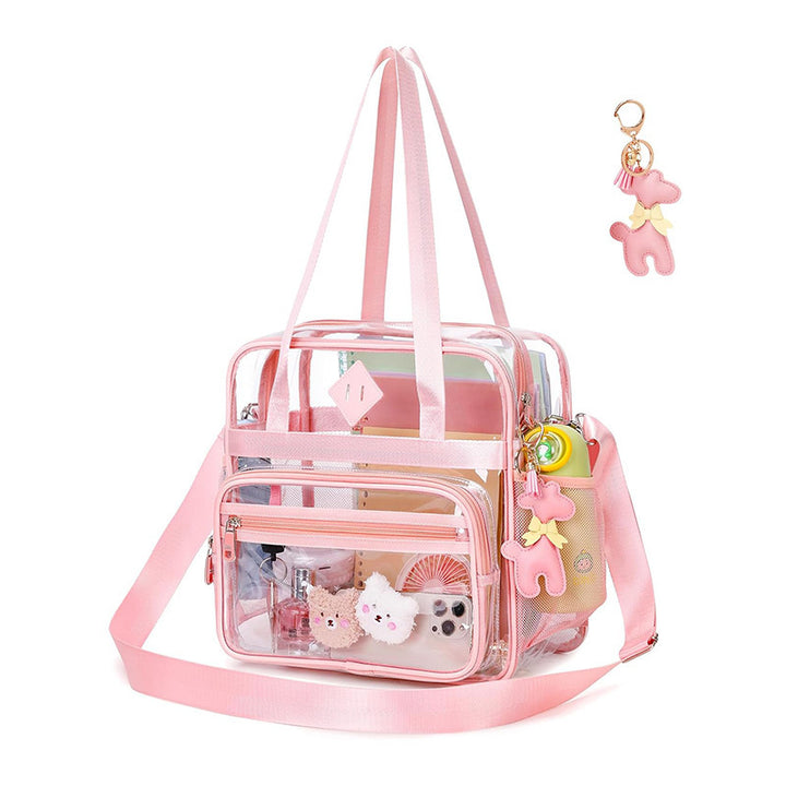 Transparent Tote Bag with Additional Compartments Bowlift