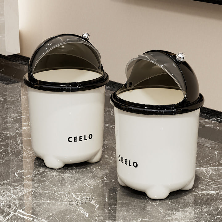 Stylish Modern Trash Can with Lid Bowlift