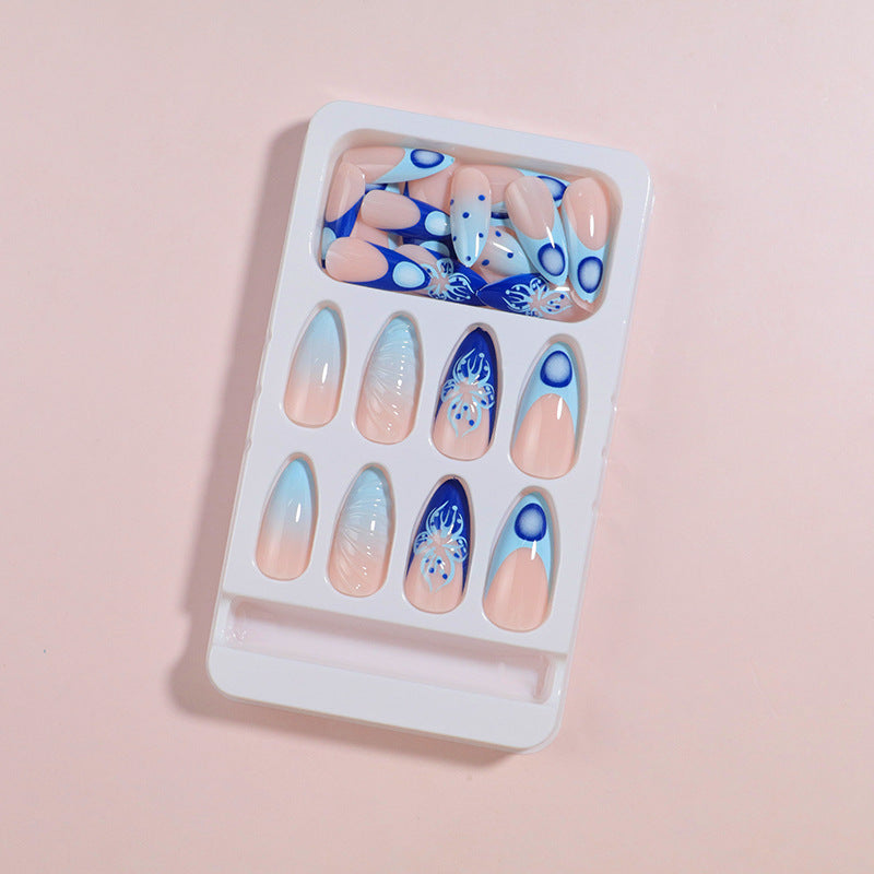 DIY Artistic Press-On Nail Set Bowlift