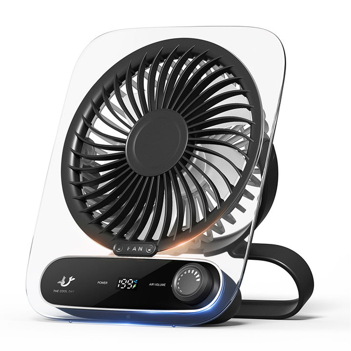 Ladies Portable Fan with LED Display Bowlift