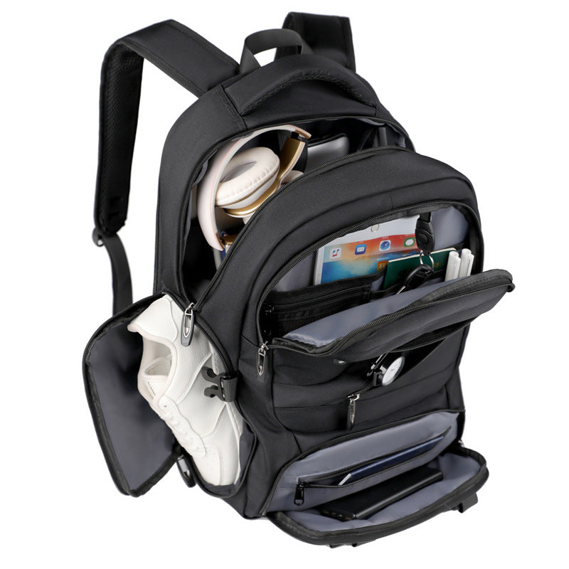 Multifunctional Laptop Backpack with Ergonomic Shoulder Straps and Multiple Compartments Bowlift