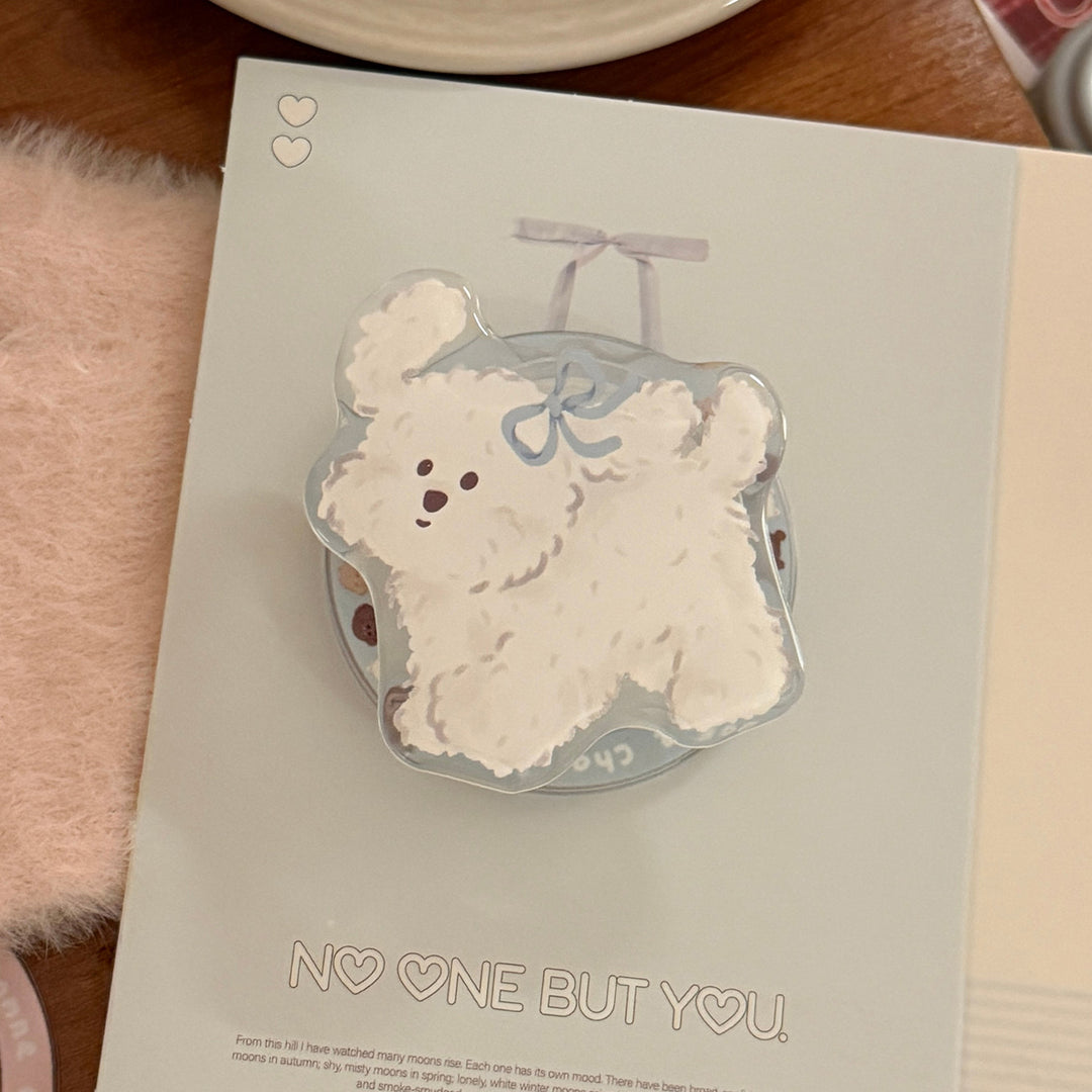 Cute Dog Smartphone Finger Holder Bowlift