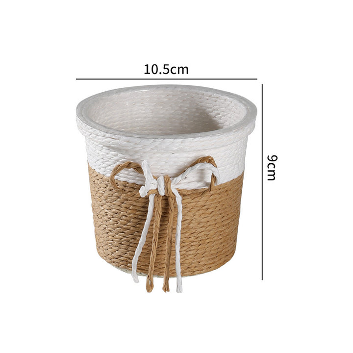 Natural Fiber Decorative Storage Container Bowlift