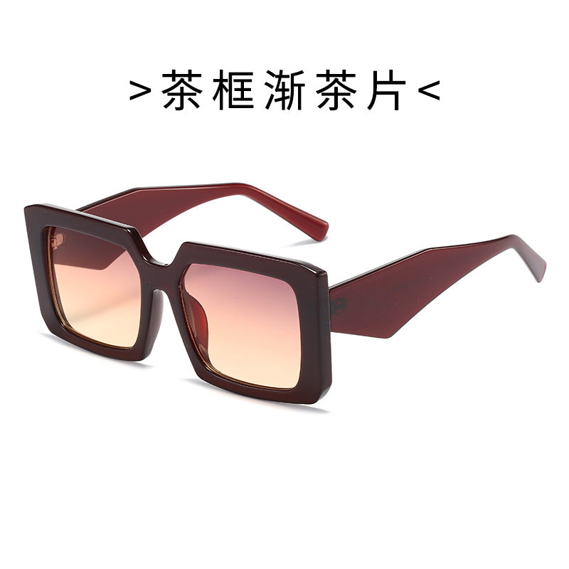 Women’s Geometric Sunglasses with Wide Frame Bowlift