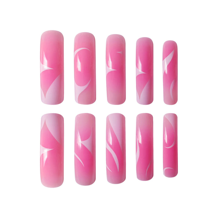 Elegant Artistry Press-On Nail Set Bowlift