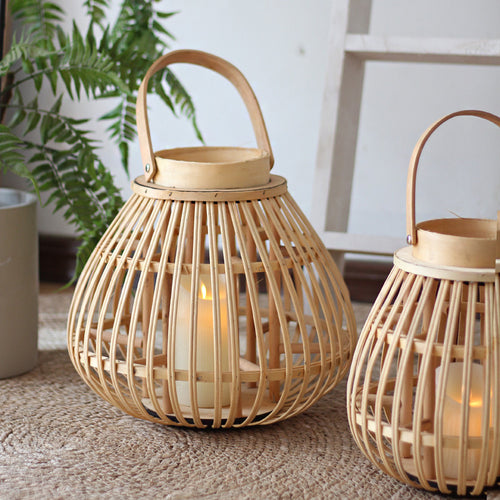 Handmade Rattan Lantern Bowlift
