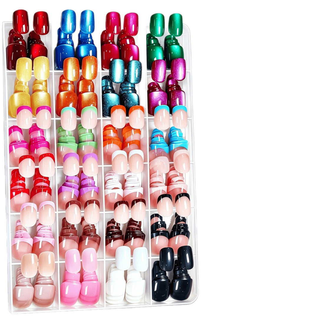 Multi-Style Press-On Nail Art Set Bowlift