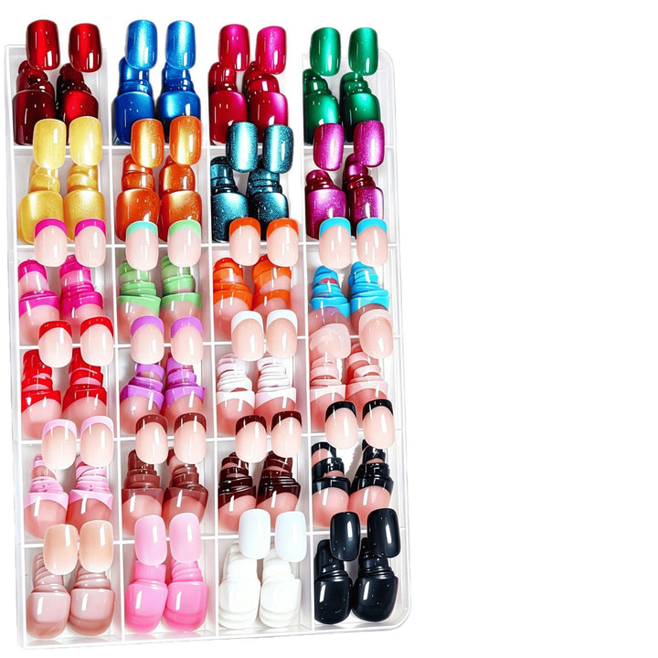 Multi-Style Press-On Nail Art Set Bowlift