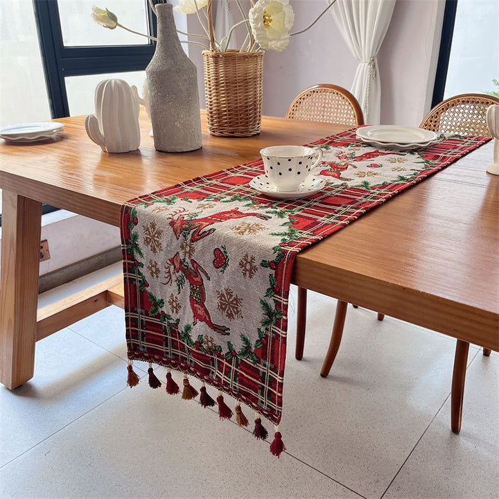 Floral Patterned Tapestry Table Runner
