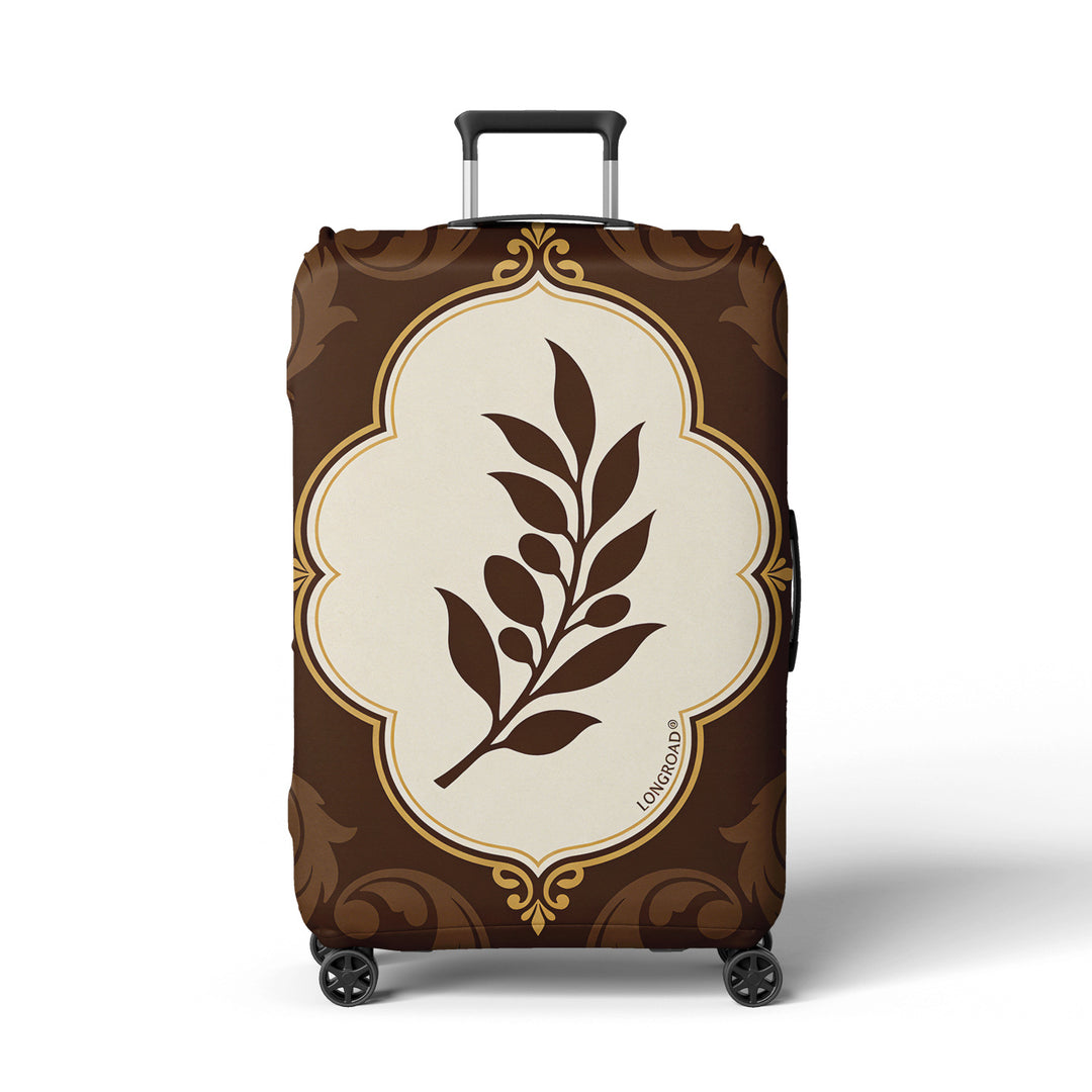 Women’s suitcase cover with floral lavender pattern Bowlift