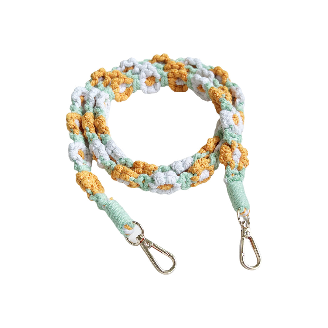 Handcrafted Macrame Pet Leash Bowlift