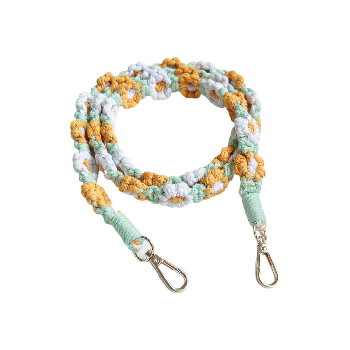Handcrafted Macrame Pet Leash Bowlift