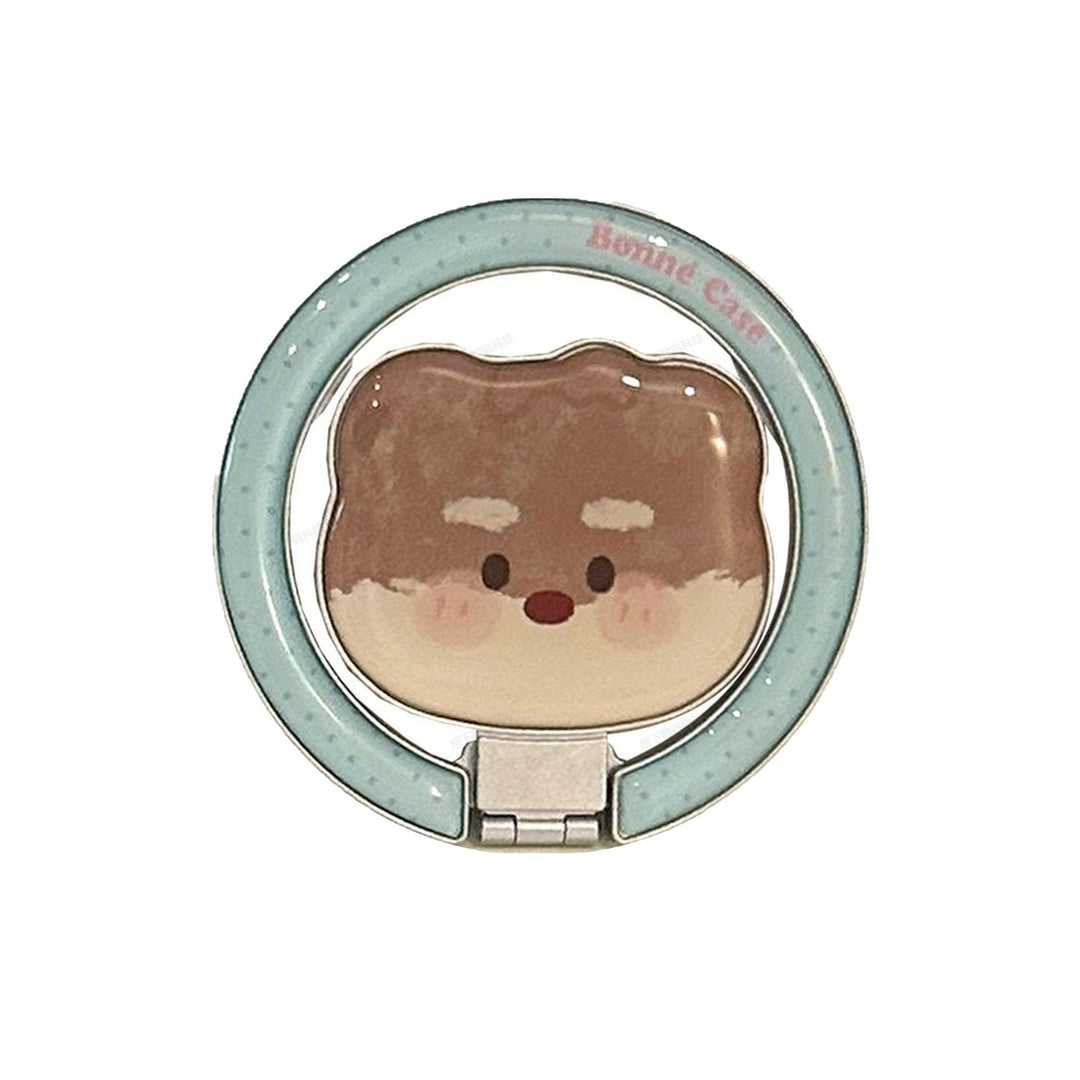 Hand mirror in heart-shaped design with cute bear motif Bowlift