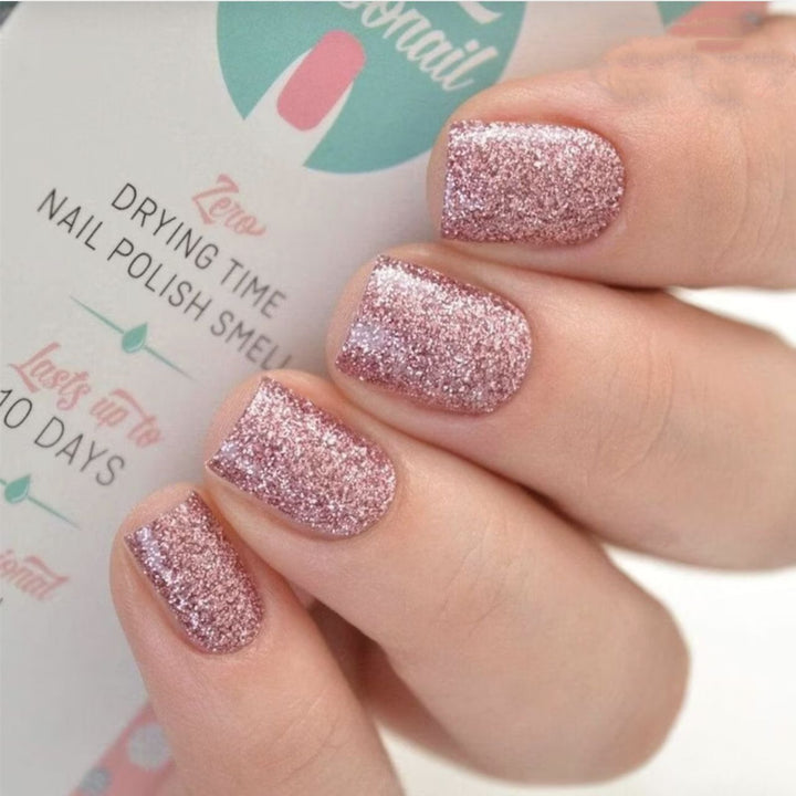Glamorous Glitter Artificial Nails Bowlift