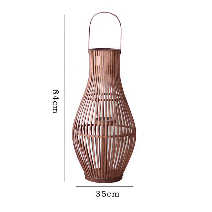 Elegant Rattan Lantern Bowlift