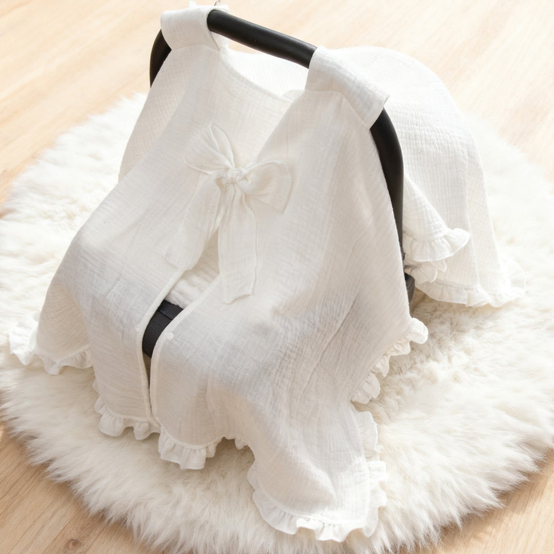 Premium Muslin Baby Car Seat Cover Bowlift
