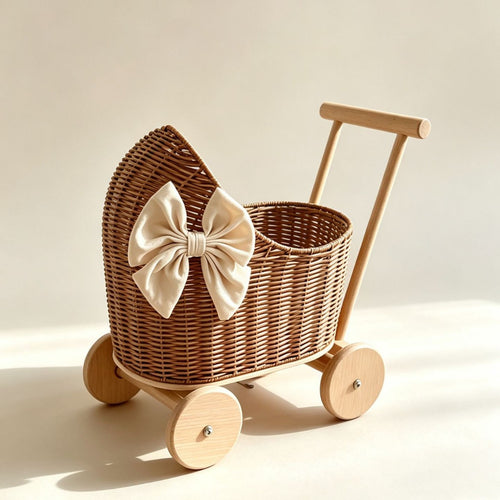 Playful Toy Cart On Wheels Bowlift