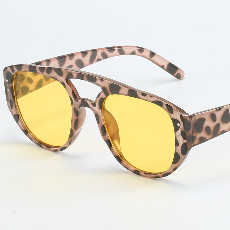 Women's Stylish Sunglasses in Trendy Leopard Print Bowlift