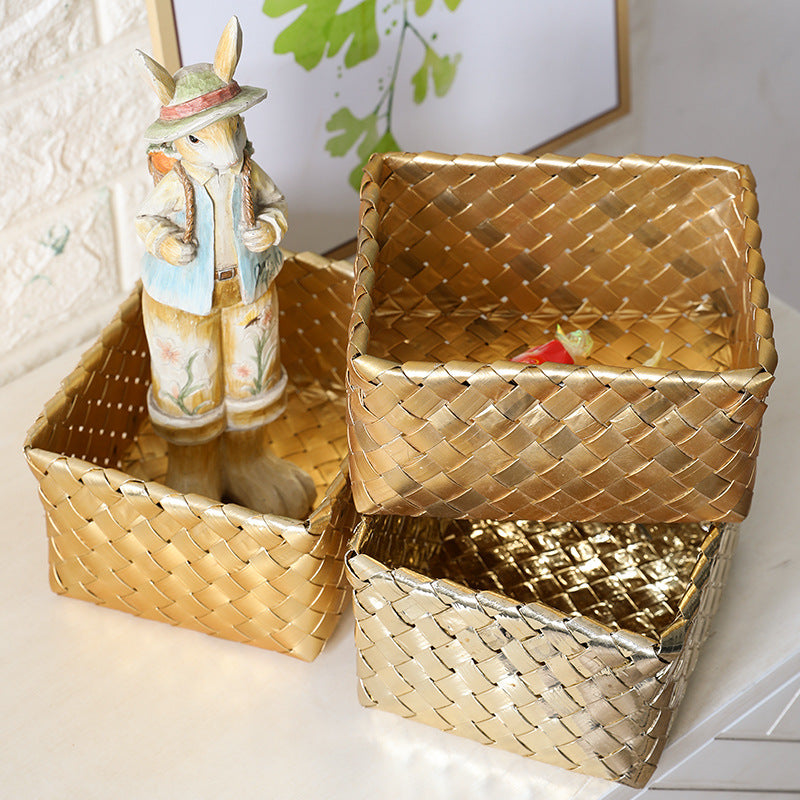 Decorative Woven Storage Box Bowlift