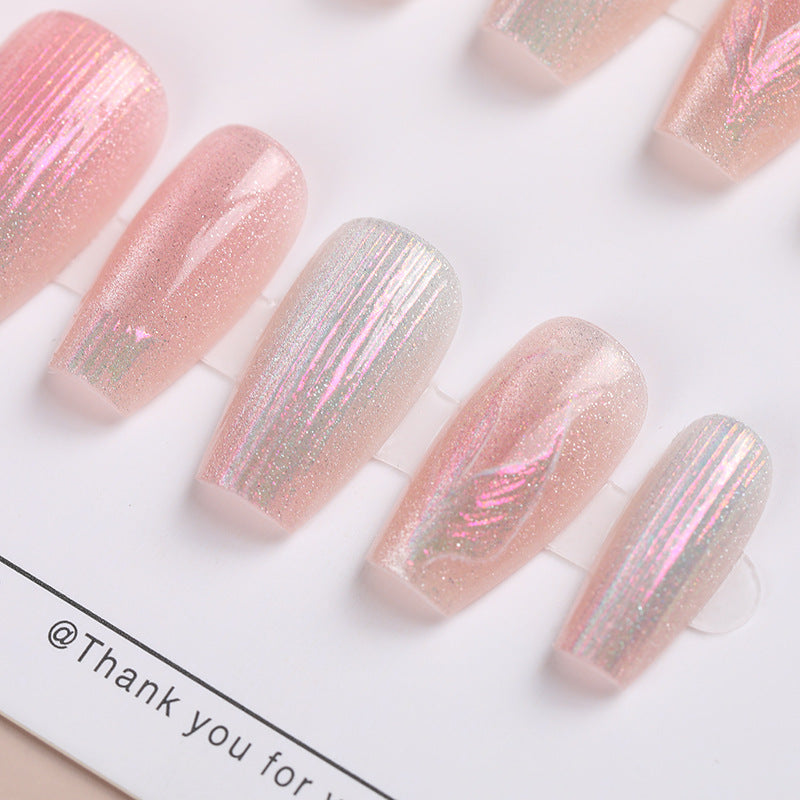 Shimmering Glitter Press-On Nail Set Bowlift