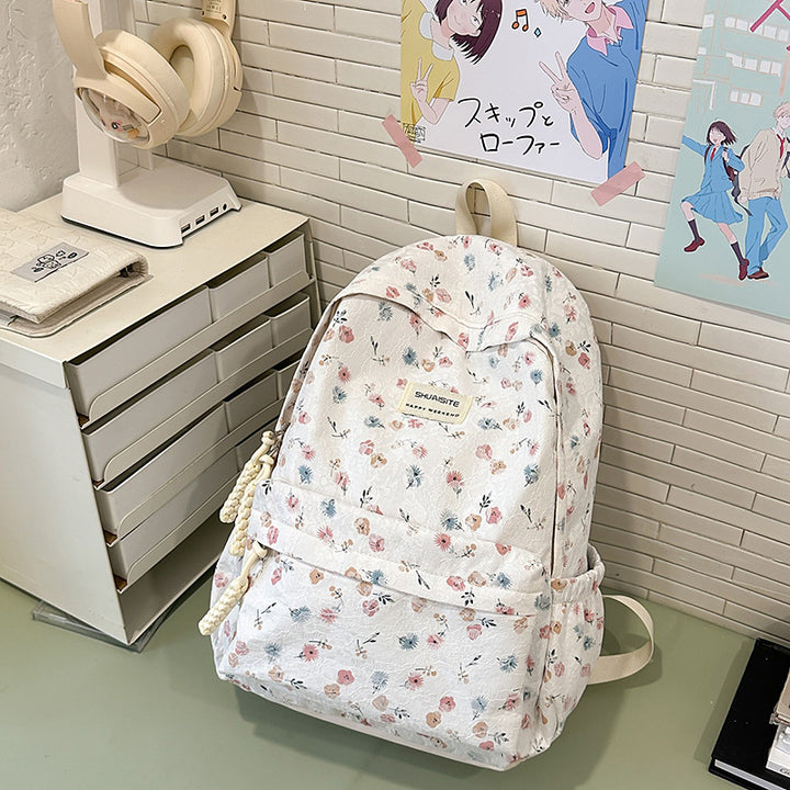 Floral Lace Patterned Backpack