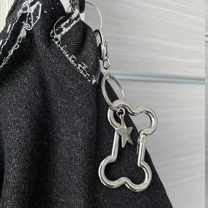 Keychain with stylish design and star pendant Bowlift
