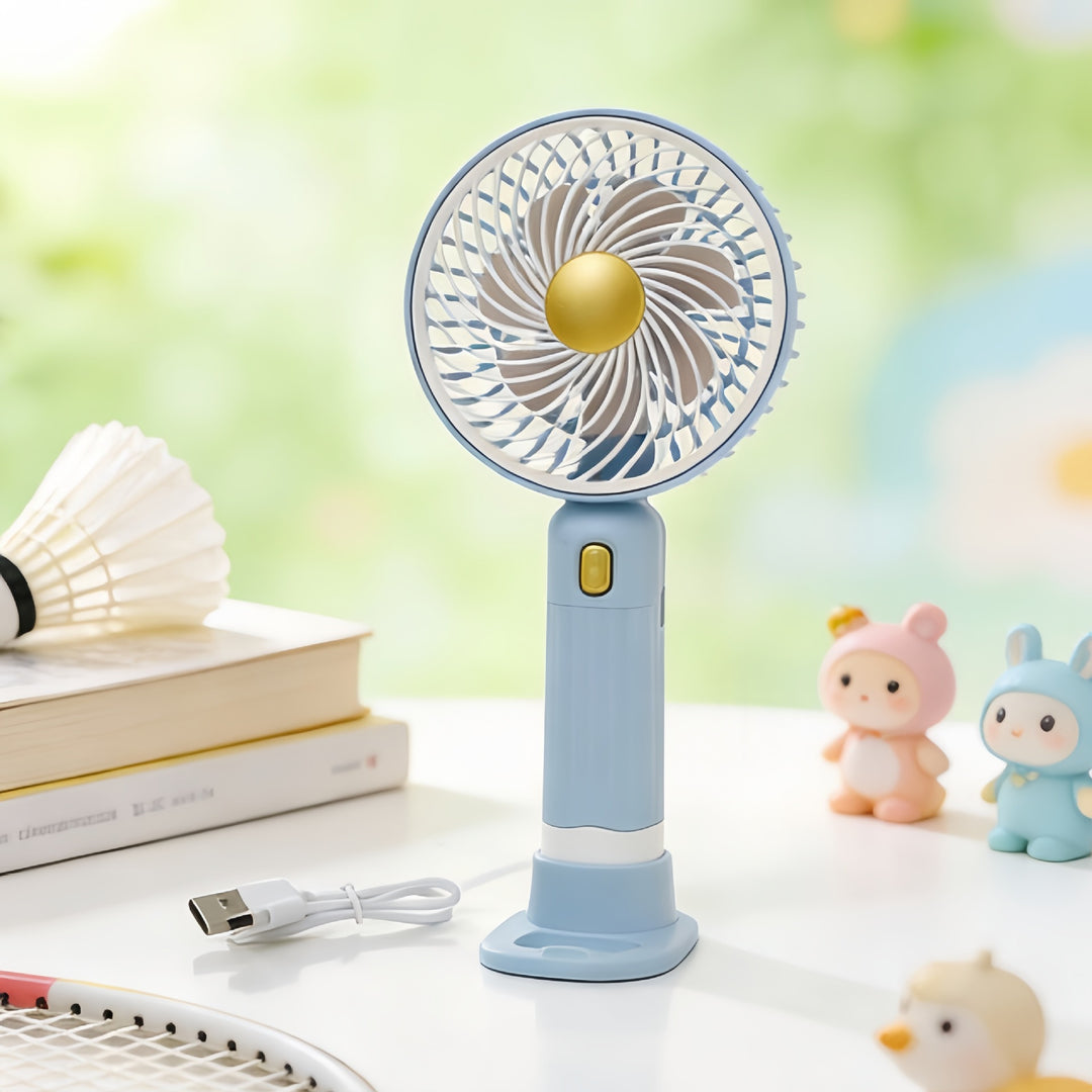 Ladies Portable Handheld Fan with Variable Speed Mode Bowlift