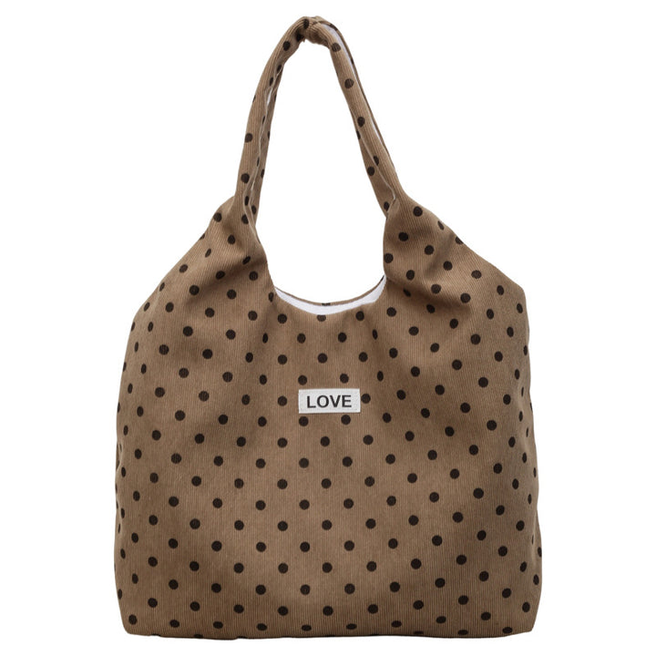 Casual Polka Dot Tote Bag Bowlift