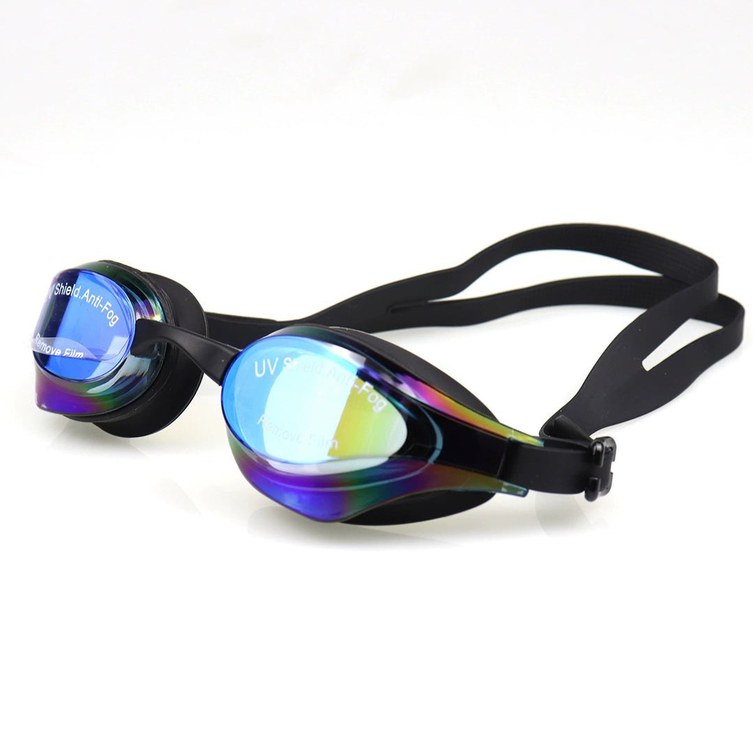 Sports swimming goggles with adjustable headband and anti-fog technology Bowlift