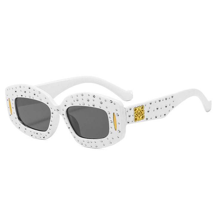 Women striking sunglasses with glamorous rhinestone details Bowlift