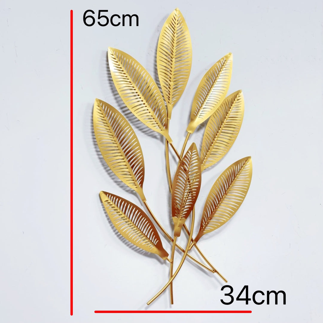 Modern Leaf Metal Wall Art Bowlift