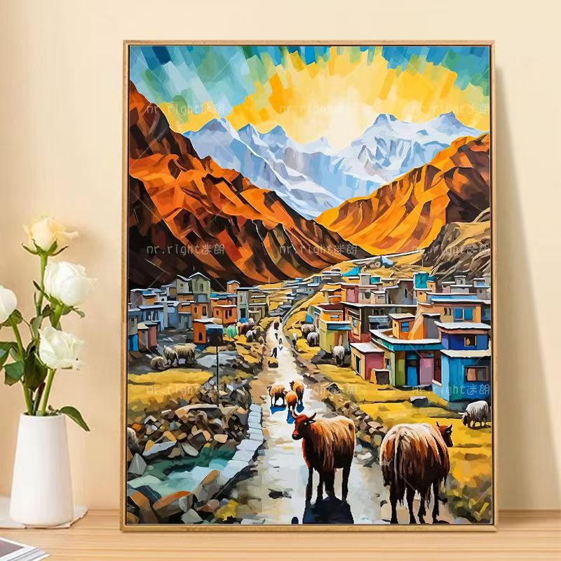 Mountain Landscape Canvas Art Print Bowlift