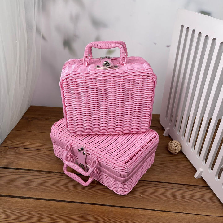 Women braided cosmetic and storage case Bowlift