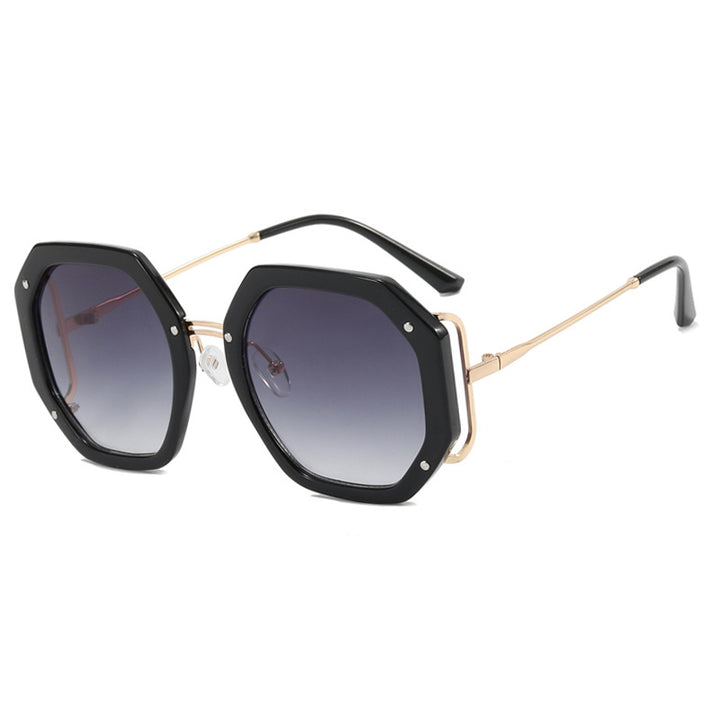 Ladies stylish octagonal sunglasses with UV protection and elegant frame Bowlift