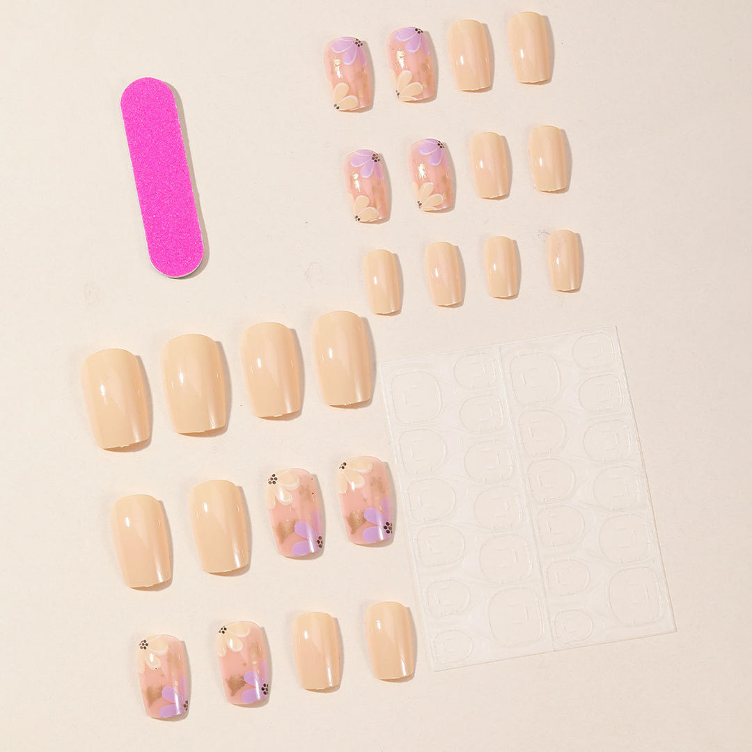 Floral Nail Art Design Bowlift