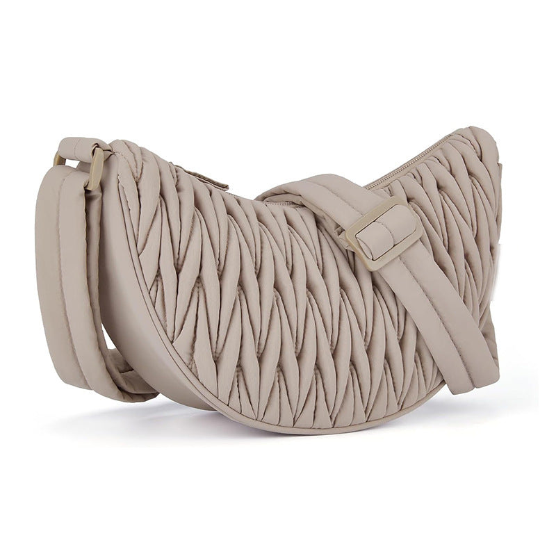 Fashionable shoulder bag with innovative quilted design Bowlift
