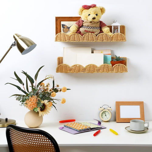 Rattan step shelf Bowlift