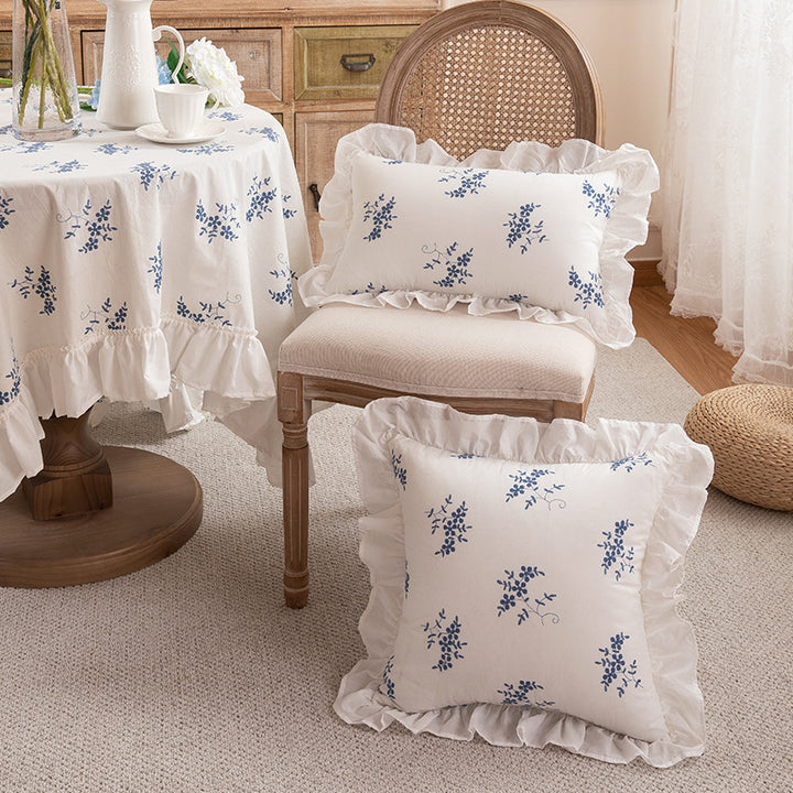 Decorative Ruffled Throw Pillow