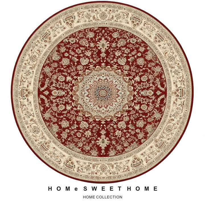 Vintage-Inspired Round Rug